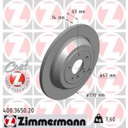Слика 1 $на Кочионен диск ZIMMERMANN COAT Z 400.3650.20