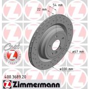 Слика 1 $на Кочионен диск ZIMMERMANN COAT Z 400.3689.20