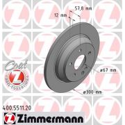 Слика 1 на кочионен диск ZIMMERMANN COAT Z 400.5511.20