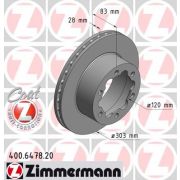 Слика 1 на кочионен диск ZIMMERMANN COAT Z 400.6478.20