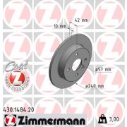 Слика 1 на кочионен диск ZIMMERMANN COAT Z 430.1484.20