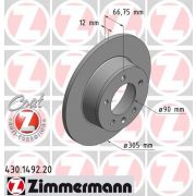 Слика 1 на кочионен диск ZIMMERMANN COAT Z 430.1492.20