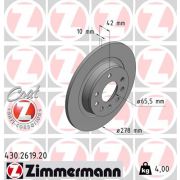 Слика 1 на кочионен диск ZIMMERMANN COAT Z 430.2619.20
