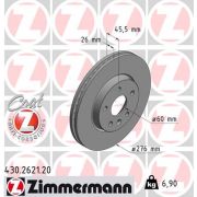 Слика 1 на кочионен диск ZIMMERMANN COAT Z 430.2621.20