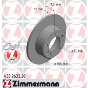 Слика 1 на кочионен диск ZIMMERMANN COAT Z 430.2633.20