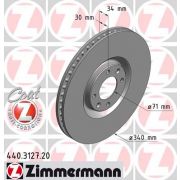 Слика 1 на кочионен диск ZIMMERMANN COAT Z 440.3127.20