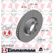 Слика 1 на кочионен диск ZIMMERMANN COAT Z 460.1575.20