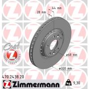 Слика 1 на кочионен диск ZIMMERMANN COAT Z 470.2438.20