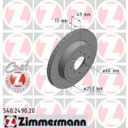 Слика 1 на кочионен диск ZIMMERMANN COAT Z 540.2490.20
