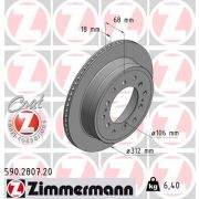 Слика 1 на кочионен диск ZIMMERMANN COAT Z 590.2807.20