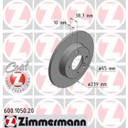 Слика 1 на кочионен диск ZIMMERMANN COAT Z 600.1050.20
