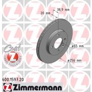 Слика 1 на кочионен диск ZIMMERMANN COAT Z 600.1597.20