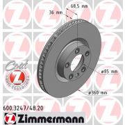 Слика 1 на кочионен диск ZIMMERMANN COAT Z 600.3247.20