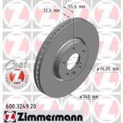 Слика 1 на кочионен диск ZIMMERMANN COAT Z 600.3249.20