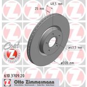 Слика 1 на кочионен диск ZIMMERMANN COAT Z 610.3709.20