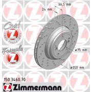 Слика 1 на кочионен диск ZIMMERMANN FORMULA Z BRAKE DISC 150.3460.70