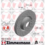 Слика 1 $на Кочионен диск ZIMMERMANN SPORT BRAKE DISC COAT Z 100.1238.52