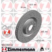 Слика 1 на кочионен диск ZIMMERMANN SPORT BRAKE DISC COAT Z 100.3301.52