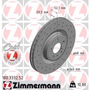 Слика 1 $на Кочионен диск ZIMMERMANN SPORT BRAKE DISC COAT Z 100.3332.52