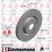 Слика 1 на кочионен диск ZIMMERMANN SPORT BRAKE DISC COAT Z 100.3356.52