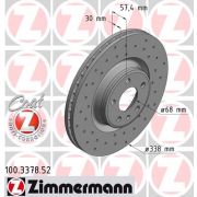 Слика 1 $на Кочионен диск ZIMMERMANN SPORT BRAKE DISC COAT Z 100.3378.52