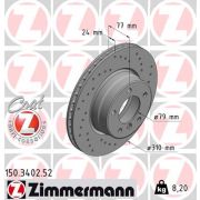 Слика 1 $на Кочионен диск ZIMMERMANN SPORT BRAKE DISC COAT Z 150.3402.52