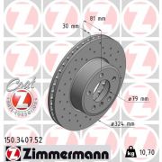 Слика 1 $на Кочионен диск ZIMMERMANN SPORT BRAKE DISC COAT Z 150.3407.52