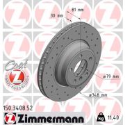 Слика 1 $на Кочионен диск ZIMMERMANN SPORT BRAKE DISC COAT Z 150.3408.52