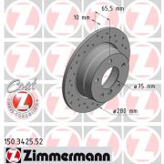 Слика 1 $на Кочионен диск ZIMMERMANN SPORT BRAKE DISC COAT Z 150.3425.52
