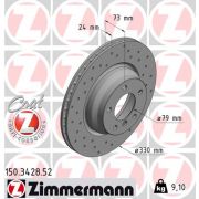 Слика 1 на кочионен диск ZIMMERMANN SPORT BRAKE DISC COAT Z 150.3428.52