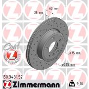 Слика 1 на кочионен диск ZIMMERMANN SPORT BRAKE DISC COAT Z 150.3431.52