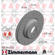 Слика 1 на кочионен диск ZIMMERMANN SPORT BRAKE DISC COAT Z 150.3441.52