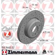 Слика 1 $на Кочионен диск ZIMMERMANN SPORT BRAKE DISC COAT Z 150.3465.52