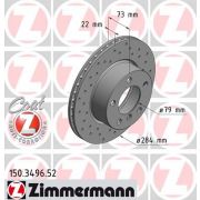 Слика 1 на кочионен диск ZIMMERMANN SPORT BRAKE DISC COAT Z 150.3496.52