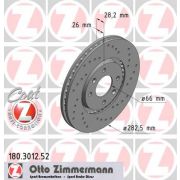 Слика 1 на кочионен диск ZIMMERMANN SPORT BRAKE DISC COAT Z 180.3012.52