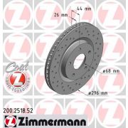 Слика 1 $на Кочионен диск ZIMMERMANN SPORT BRAKE DISC COAT Z 200.2518.52
