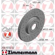 Слика 1 на кочионен диск ZIMMERMANN SPORT BRAKE DISC COAT Z 250.1372.52