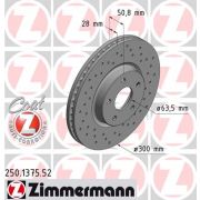 Слика 1 на кочионен диск ZIMMERMANN SPORT BRAKE DISC COAT Z 250.1375.52