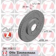 Слика 1 $на Кочионен диск ZIMMERMANN SPORT BRAKE DISC COAT Z 280.3158.52