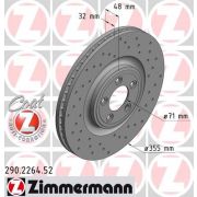 Слика 1 $на Кочионен диск ZIMMERMANN SPORT BRAKE DISC COAT Z 290.2264.52