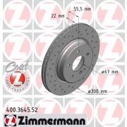 Слика 1 на кочионен диск ZIMMERMANN SPORT BRAKE DISC COAT Z 400.3645.52