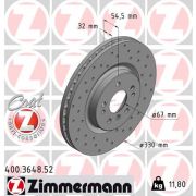 Слика 1 $на Кочионен диск ZIMMERMANN SPORT BRAKE DISC COAT Z 400.3648.52