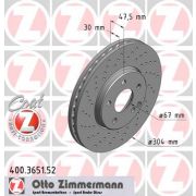 Слика 1 на кочионен диск ZIMMERMANN SPORT BRAKE DISC COAT Z 400.3651.52