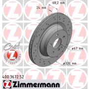 Слика 1 на кочионен диск ZIMMERMANN SPORT BRAKE DISC COAT Z 400.3672.52