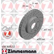 Слика 1 на кочионен диск ZIMMERMANN SPORT BRAKE DISC COAT Z 400.3695.52