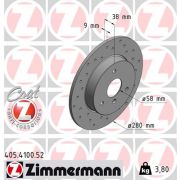 Слика 1 на кочионен диск ZIMMERMANN SPORT BRAKE DISC COAT Z 405.4100.52