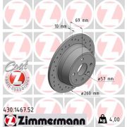 Слика 1 $на Кочионен диск ZIMMERMANN SPORT BRAKE DISC COAT Z 430.1467.52