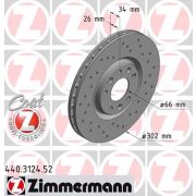 Слика 1 $на Кочионен диск ZIMMERMANN SPORT BRAKE DISC COAT Z 440.3124.52