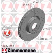 Слика 1 $на Кочионен диск ZIMMERMANN SPORT BRAKE DISC COAT Z 450.5212.52