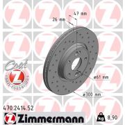 Слика 1 на кочионен диск ZIMMERMANN SPORT BRAKE DISC COAT Z 470.2414.52